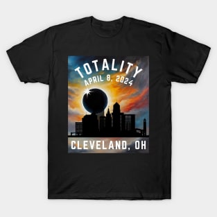 Eclipse April 8 2024 Cleveland Ohio T-Shirt